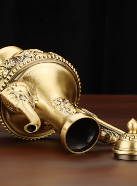 黄铜酒壶摆件龙凤酒壶