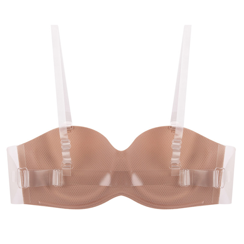 芒果小姐肩带聚拢防滑美背露背抹胸 芒果小姐内衣文胸