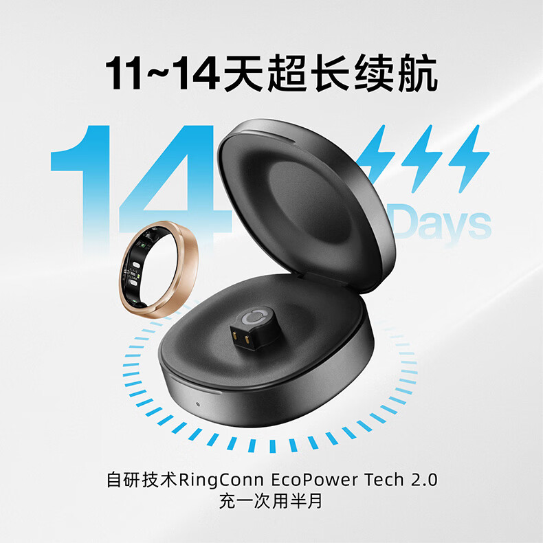 RingConn Gen 3 Smart Ring Blood Pressure Insight AI Health Vibration Reminder Heart Rate Blood Oxygen Sleep Monitoring Smart Ring Menstrual Period Prediction 14 Days Long Battery Life 2026 New Style