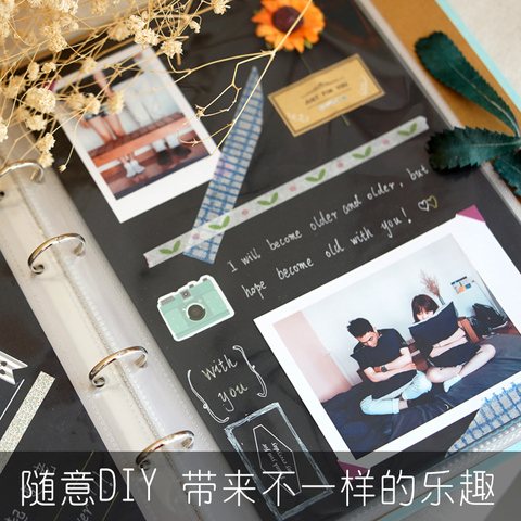 目忆/[微笑]粘贴式DIY相册防水家庭成长纪念册影集本创意礼物