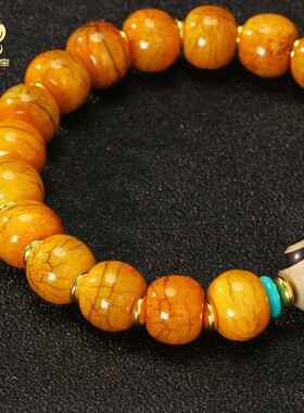 藏式配饰牦牛骨手串严选高密老料