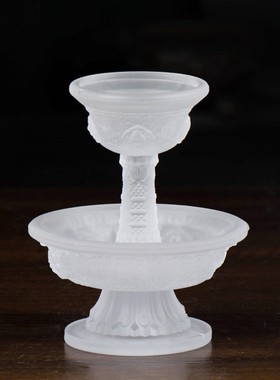 藏传护法杯琉璃护法供杯修行杯