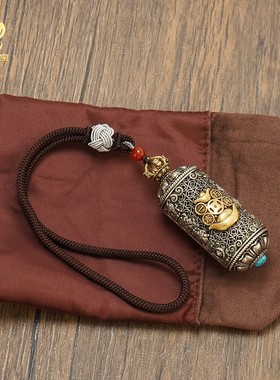 一本万利手把件铜材挂件吊坠