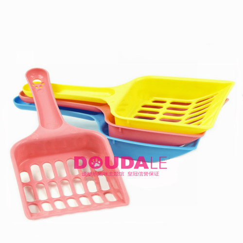 猫砂铲小孔细孔猫砂铲猫铲屎器猫屎铲大号长柄膨润土猫砂铲豆腐砂 - 图3