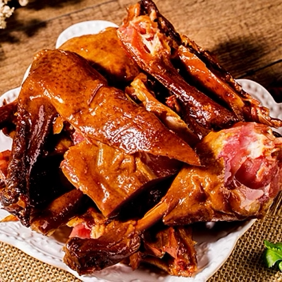万隆酱鸭浙江杭州特产酱板鸭鸭肉类零食年货熟食美食卤团购600克 - 图2
