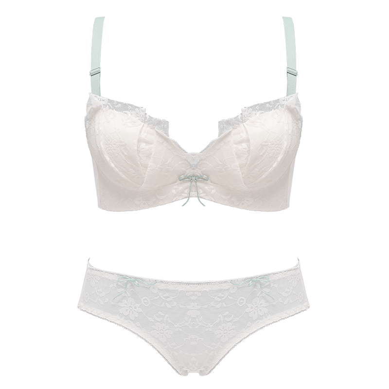 少女夏季小胸聚拢无钢圈防下垂胸罩 嫦香诗文胸