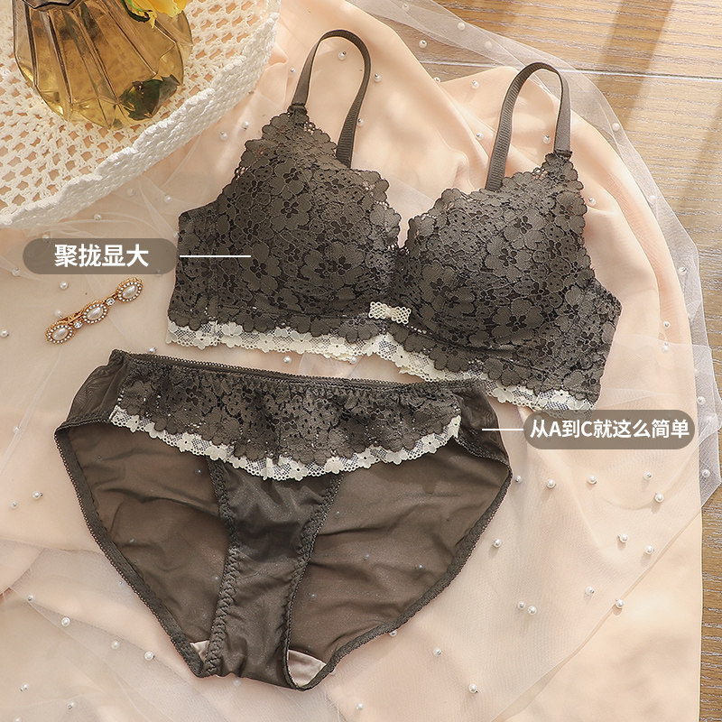 红色显大调整型收副乳无钢圈胸罩 嫦香诗文胸