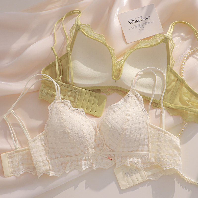 小胸聚拢无钢圈夏季新款2021文胸 嫦香诗文胸