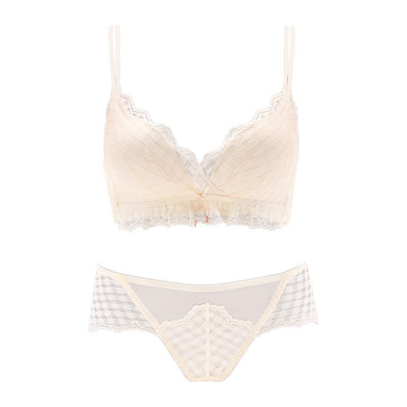 小胸聚拢无钢圈夏季新款2021文胸 嫦香诗文胸