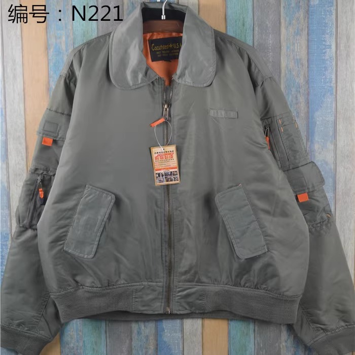 vintage古着街头ma-1飞行服宽松休闲棒球服户外加厚保暖夹克外套 - 图0