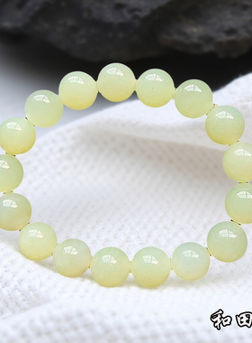 芝喜安天然和田玉手链女款送礼