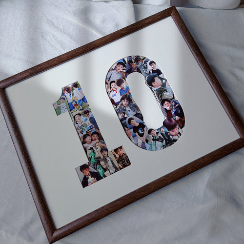 1周岁宝宝diy相框照片相册儿童成长记录纪念数字定制生日礼物布置 - 图3