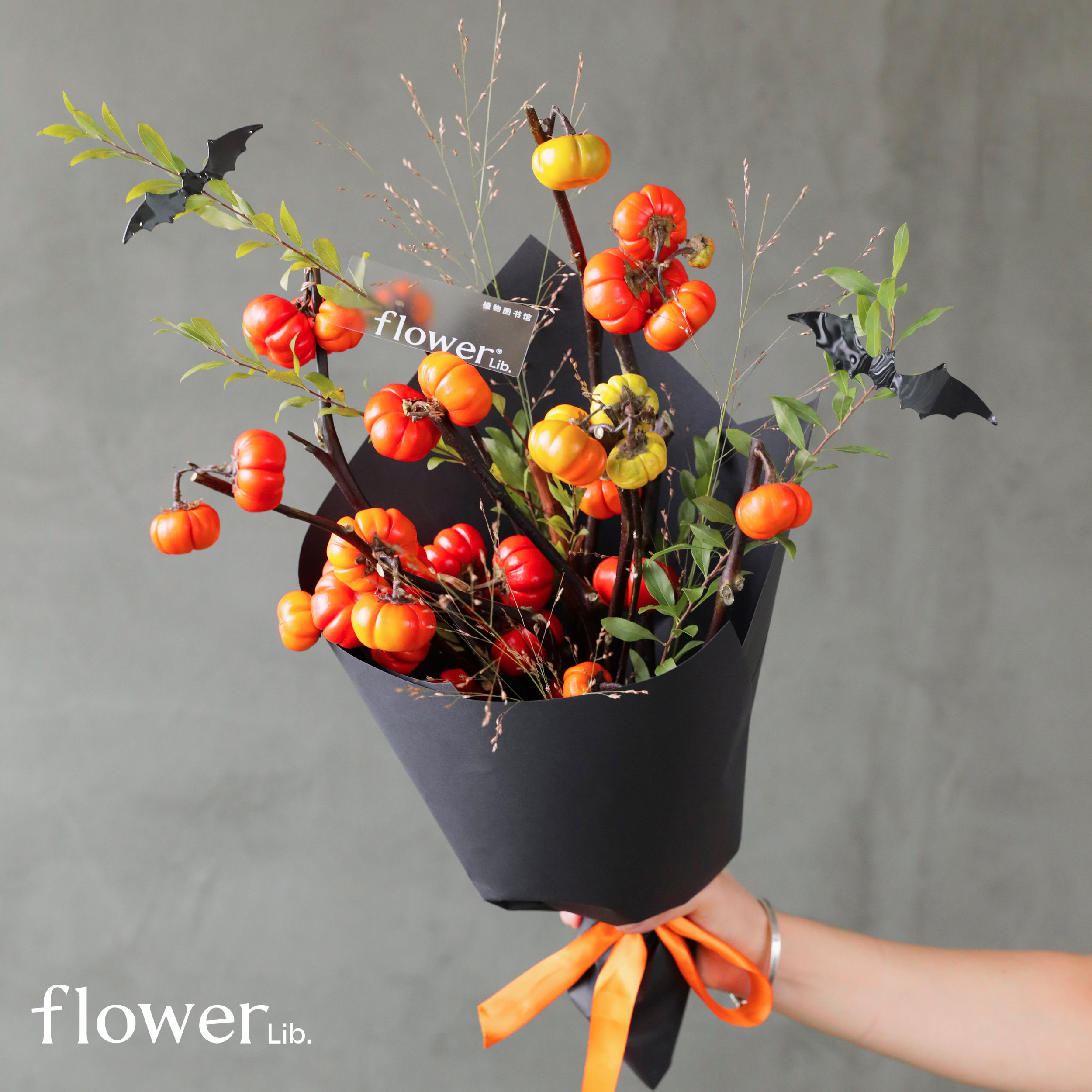 [南瓜派对]植物图书馆万圣节礼物南瓜摆件送朋友居家装饰