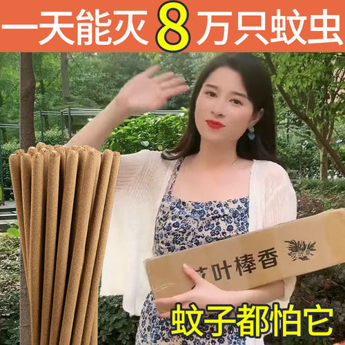 户外艾草蚊香棒驱蚊家用庭院子花园室外野外钓鱼露营艾叶灭蚊棒香 - 图0