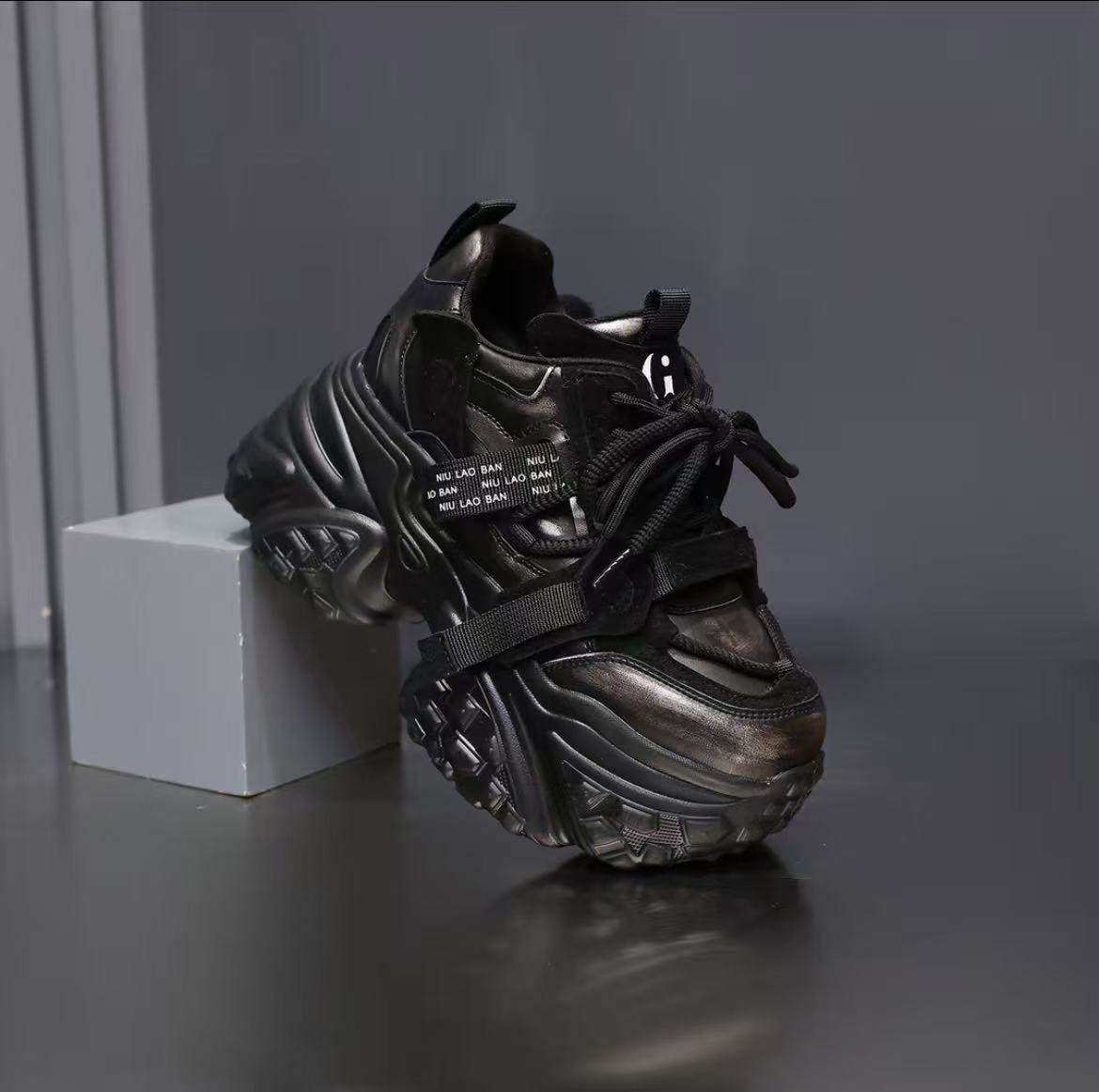 IG/IG增高10CM2025秋季新款运动老爹鞋加绒厚底松糕底女真皮鞋子,淘宝优惠券,粉丝福利购,淘宝优惠卷