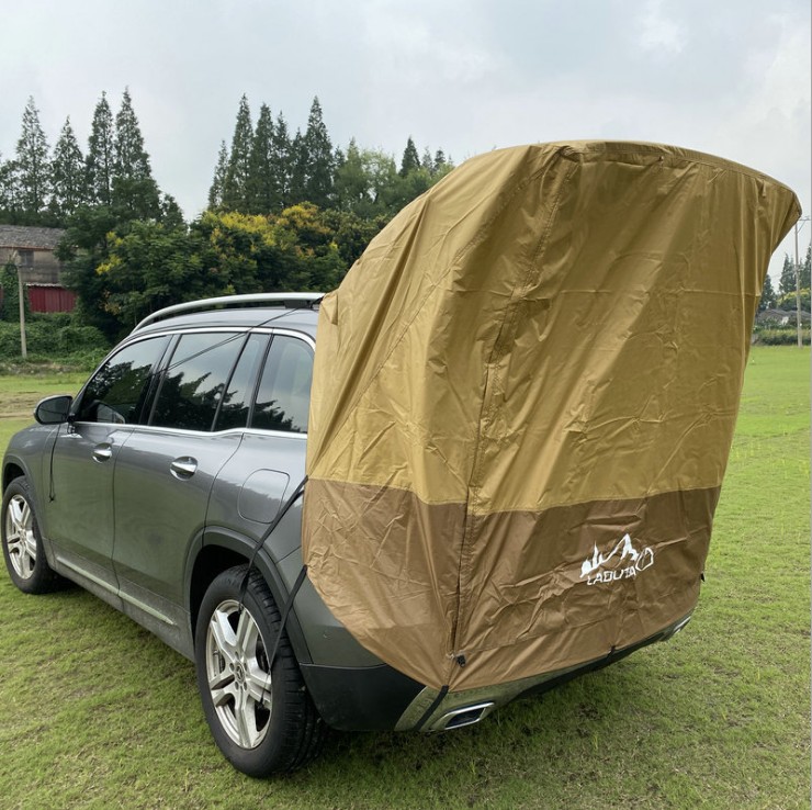 SUV 遮阳防雨汽车帐篷户外野营露营 自驾游车载橙啸车尾帐篷简易版 SUV 遮阳防雨汽车帐篷户外野营露营 自驾游车载橙啸车尾帐篷简易版