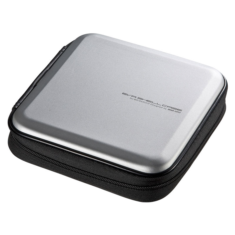 SANWA硬壳车载光盘保护包CD碟包PS4游戏蓝光碟收纳盒大容量存放盒-图0