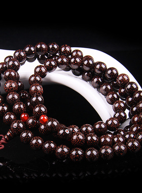 铁胆星月菩提子手串108佛珠手链