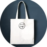 Маленькая свежая хлопковая холст мода рука -для простых студенческих покупок книга с печатью повседневное плечо милая женская сумка