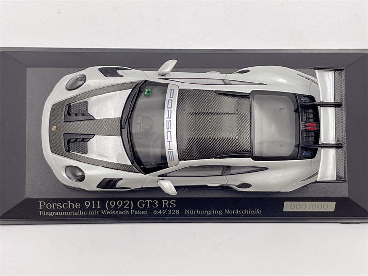 迷你切 1:43 保时捷911 992 GT3 RS 2022合金汽车模型MINICHAMPS - 图2