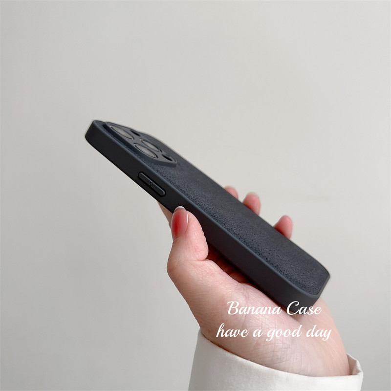 BananaCase高级感深灰色水泥纹适用iPhone13苹果14promax手机壳15pro全包防滑11/12pro防摔xsmax保护套xr硬壳
