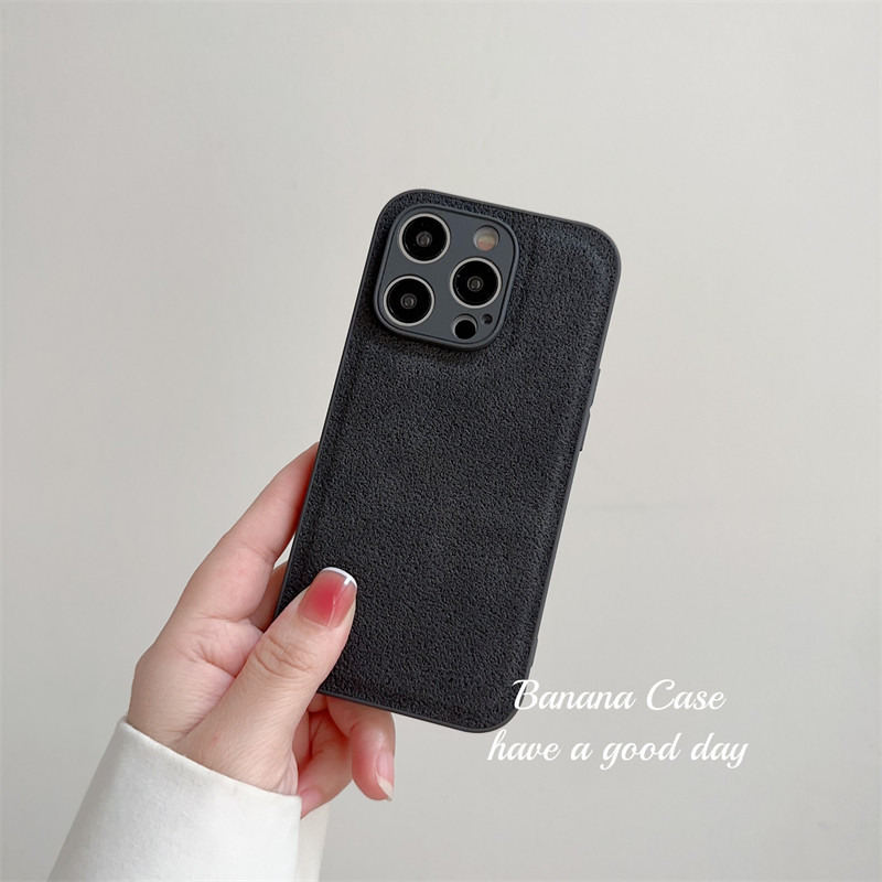 BananaCase高级感深灰色水泥纹适用iPhone13苹果14promax手机壳15pro全包防滑11/12pro防摔xsmax保护套xr硬壳