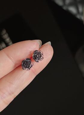 银针玫瑰花耳钉2026年新款