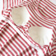 ຊຸດກະໂປ່ງແຂນສັ້ນ Modal summer striped padded nightgown