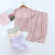 Modal padded trousers cropped ສໍາລັບ pajamas petite