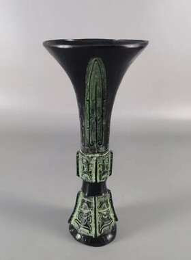 仿古青铜器摆件父甲觚古董镇宅
