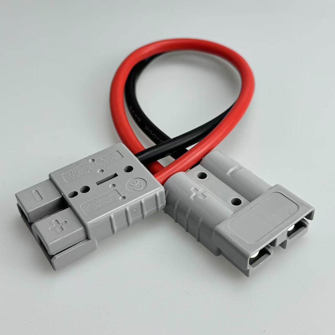 适用于安德森插头50A120A插头延长转接10平方8AWG硅胶线,淘宝优惠券,粉丝福利购,淘宝优惠卷