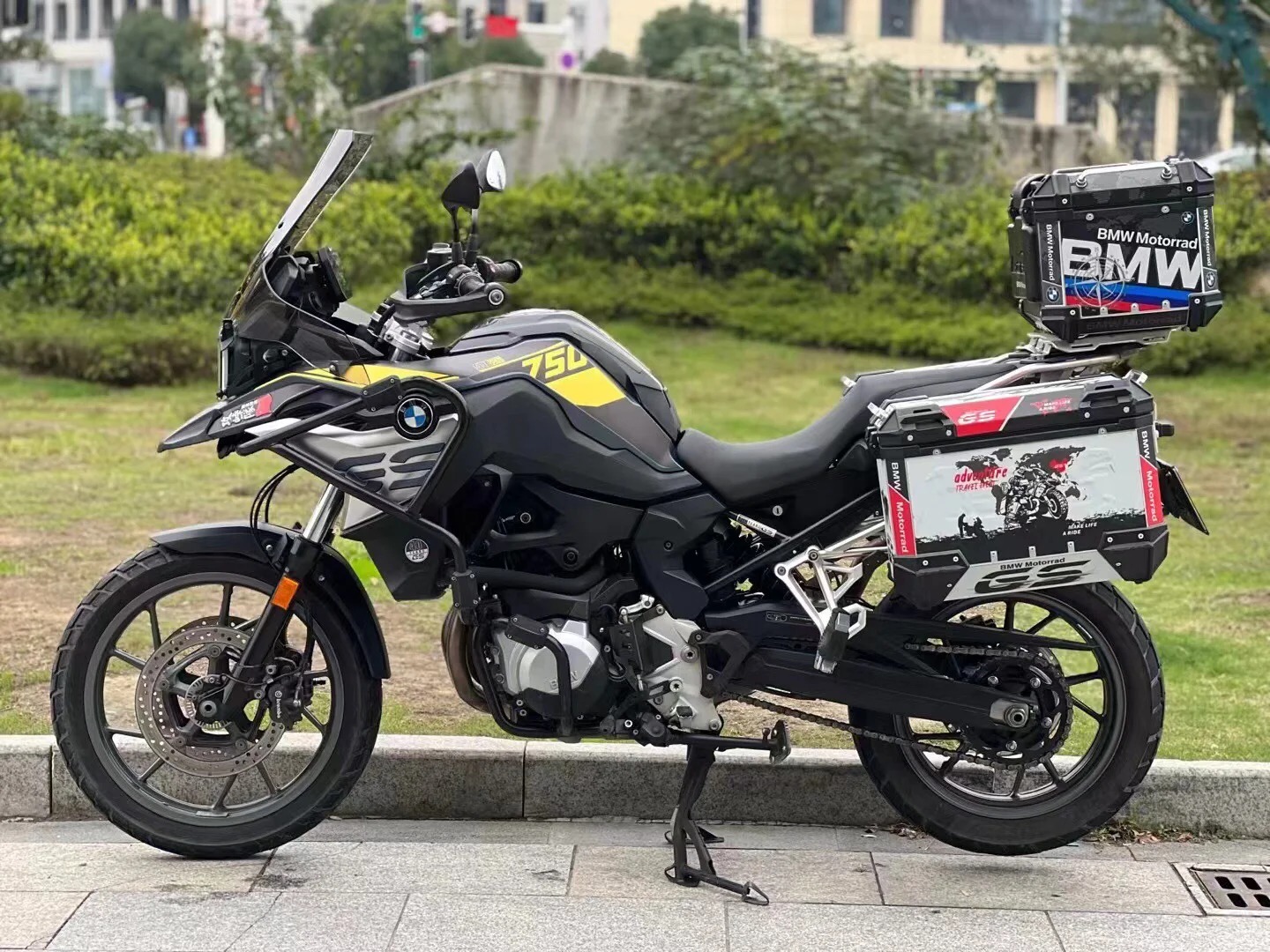 宝马F750GS F850GS ADV 改装大撑中撑支架停车架起车架大脚架配件