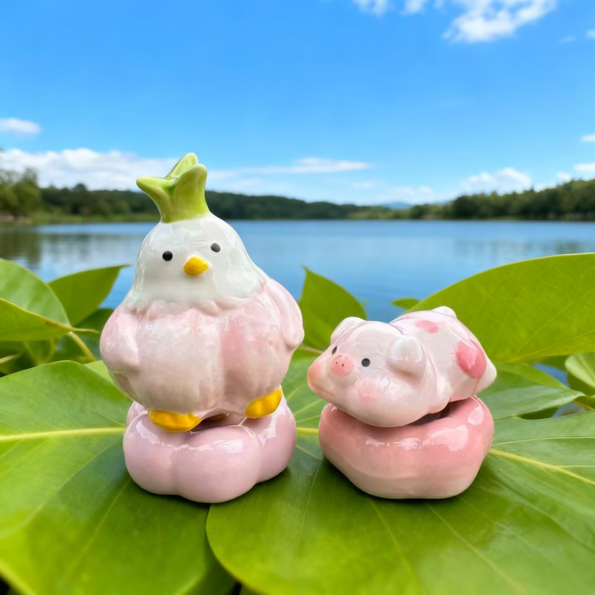 景德镇转转乐车载茶宠高颜值陶瓷家用小葫芦茶道摆件送礼旋转摆件,淘宝优惠券,粉丝福利购,淘宝优惠卷