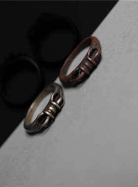 西藏传多吉杵小金刚杵戒指圈戒环