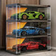 Racing model figures transparent display cabinet
