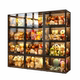 47 long capacity giant | 3-sided ultra-transparent doll cabinet