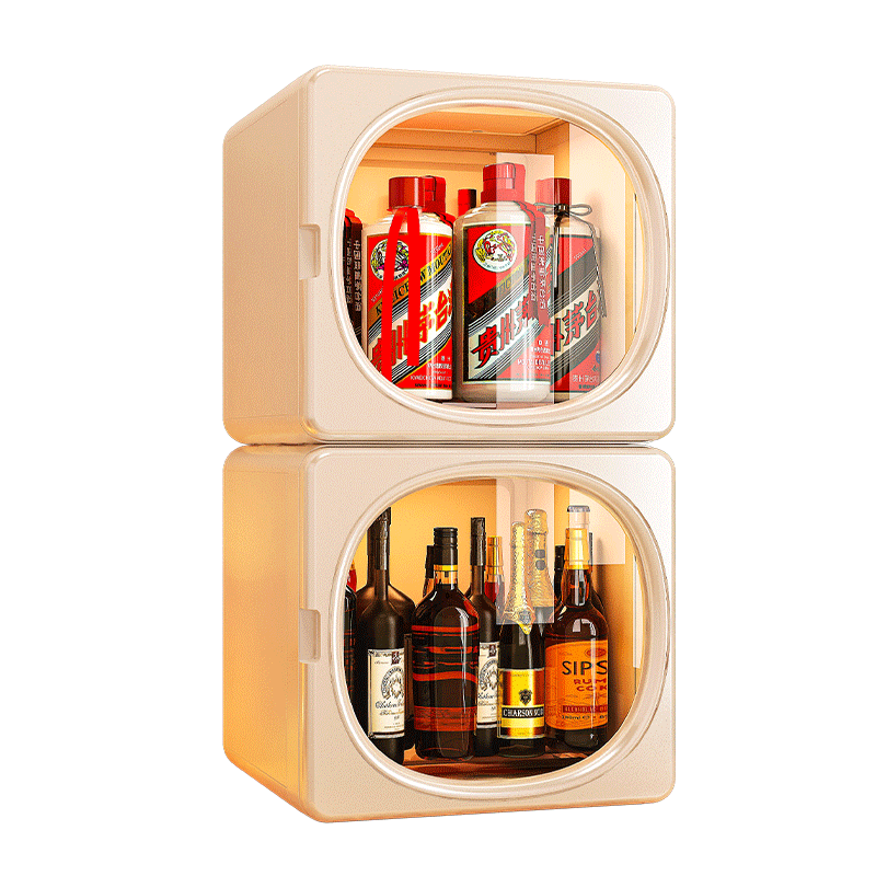 Desktop wine rack storage rack home dormitory mini wine cabinet grid display rack bar small wine grid storage cabinet