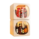 Desktop wine rack storage rack home dormitory mini wine cabinet grid display rack bar small wine grid storage cabinet