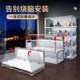 Installation-free figure display cabinet display stand transparent with lights suitable for Lego model building block ornaments home storage cabinet