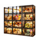 47 long capacity giant | 3-sided ultra-transparent doll cabinet