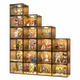 Wider and larger! Magnetic door lock! Figure display cabinet