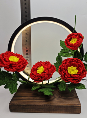 仿真钩织花灯摆件成品乔迁入宅