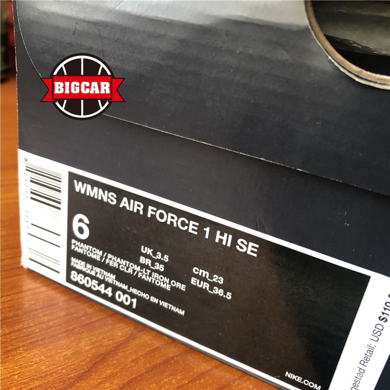 NIKE AIR FORCE 1 HIGH SE AF1 高帮白生胶 860544-001 - 图3