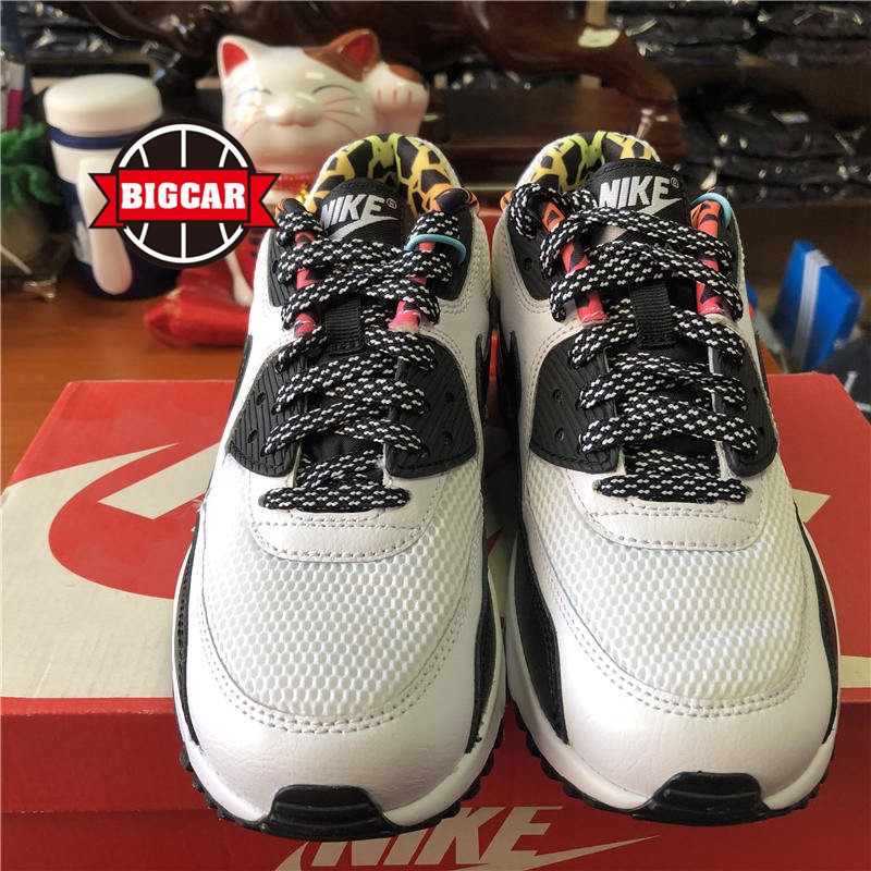 NIKE AIR MAX 90 FB GS 白黑豹纹色 833477-100 - 图1