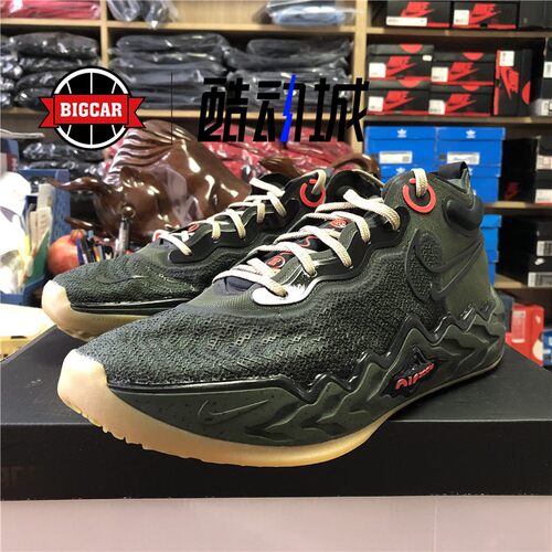 NIKE AIR ZOOM GT RUN EP 军绿实战缓震篮球鞋 DA7920-300 - 图0