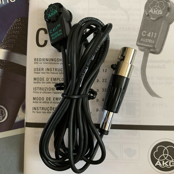 AKG/爱科技 C411PP C411L 电容麦克风吉他弦乐拾音乐器录音话筒 - 图0