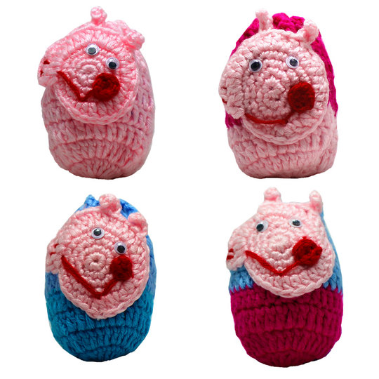 鸡蛋袋兜蛋网立夏端午节幼儿园儿童金鱼蛋袋手工编织毛线挂脖成品