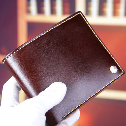 手工钱包男diy自制 男士真皮刻字皮夹创意定制手工制作送男友礼物 - 图0