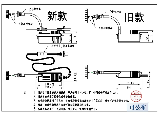 新款无臭氧耗材家用第六代生态级小粒径高浓度活性负氧离子发生器-图3