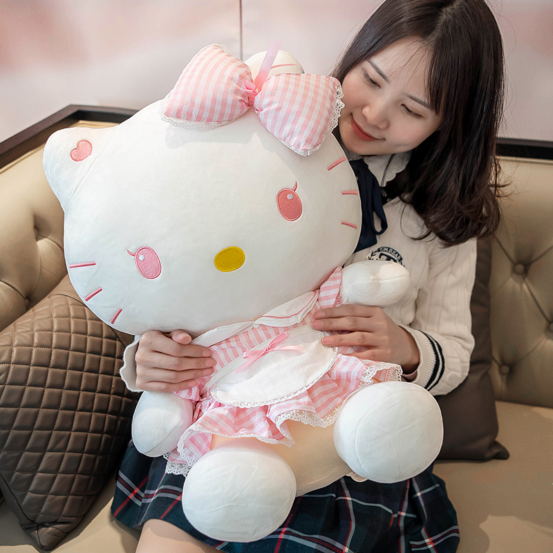 hellokitty公仔毛绒玩具可爱洛丽塔kt猫咪安抚玩偶娃娃生日礼物女 - 图2